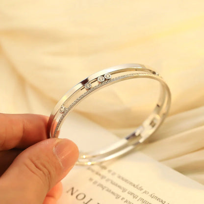[sparkle Jewelry]Move Romane Diamond Bangle Bracelet