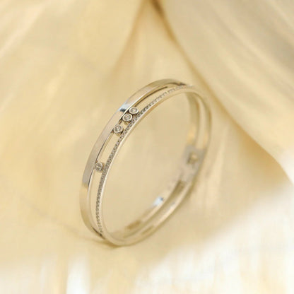[sparkle Jewelry]Move Romane Diamond Bangle Bracelet