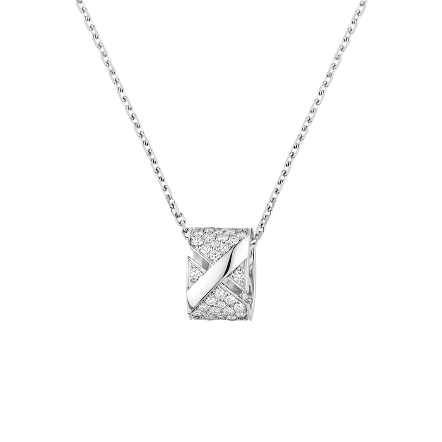 [sparkle Jewelry ]LIENS EVIDENCE DIAMOND PAVED NECKLACE