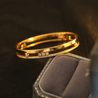 [sparkle Jewelry]Move Romane Diamond Bangle Bracelet