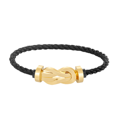 [sparkle Jewelry ]CHANCE LARGE 8 FIGURE BUCKLE NO DIAMOND BRACELET GOLD