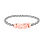[sparkle Jewelry ]CHANCE LARGE 8 FIGURE BUCKLE NO DIAMOND BRACELET ROSE GOLD