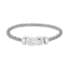 [sparkle Jewelry ]CHANCE LARGE 8 FIGURE BUCKLE NO DIAMOND BRACELET SILVER