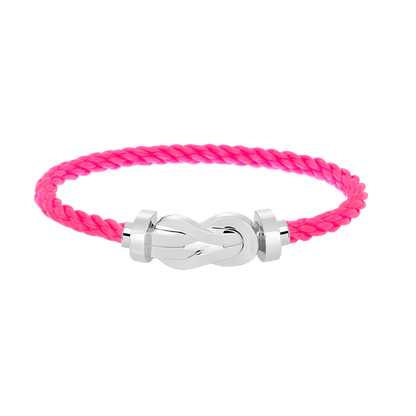 [Sparkle]ラージ8の字バックルブレスレット - ホワイトゴールド