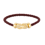 [sparkle Jewelry ]CHANCE LARGE 8 FIGURE BUCKLE HALF DIAMOND BRACELET GOLD