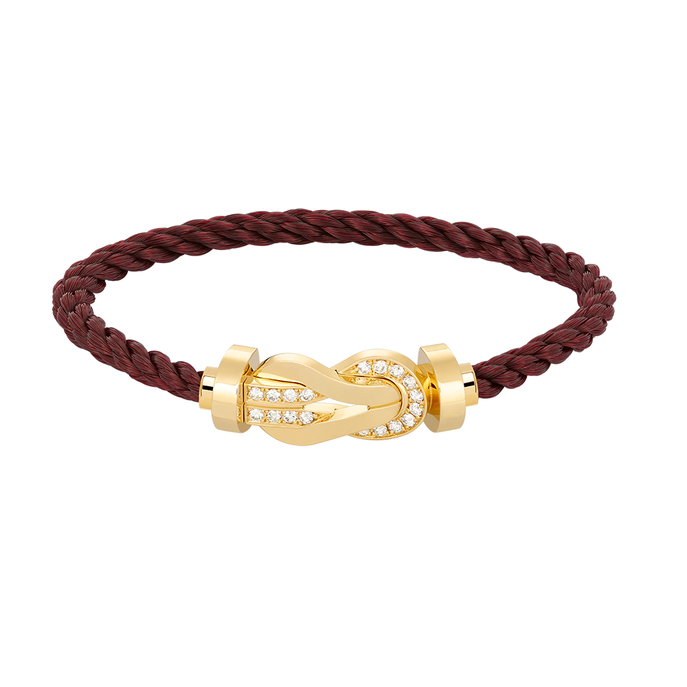[sparkle Jewelry ]CHANCE LARGE 8 FIGURE BUCKLE HALF DIAMOND BRACELET GOLD