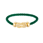 [sparkle Jewelry ]CHANCE LARGE 8 FIGURE BUCKLE HALF DIAMOND BRACELET GOLD