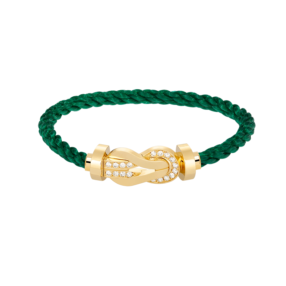 [sparkle Jewelry ]CHANCE LARGE 8 FIGURE BUCKLE HALF DIAMOND BRACELET GOLD