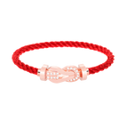 [sparkle Jewelry ]CHANCE LARGE 8 FIGURE BUCKLE HALF DIAMOND BRACELET ROSE GOLD