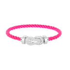 [sparkle Jewelry ]CHANCE LARGE 8 FIGURE BUCKLE HALF DIAMOND BRACELET SILVER
