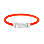 [sparkle Jewelry ]CHANCE LARGE 8 FIGURE BUCKLE HALF DIAMOND BRACELET SILVER