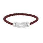 [sparkle Jewelry ]CHANCE LARGE 8 FIGURE BUCKLE HALF DIAMOND BRACELET SILVER