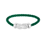 [sparkle Jewelry ]CHANCE LARGE 8 FIGURE BUCKLE HALF DIAMOND BRACELET SILVER