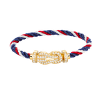 [sparkle Jewelry ]CHANCE LARGE 8 FIGURE BUCKLE FULLDIAMOND BRACELET GOLD