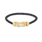 [sparkle Jewelry ]CHANCE LARGE 8 FIGURE BUCKLE FULLDIAMOND BRACELET GOLD