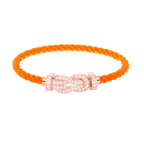 [sparkle Jewelry ]CHANCE LARGE 8 FIGURE BUCKLE FULL DIAMOND BRACELET ROSE GOLD