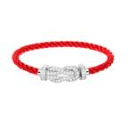 [sparkle Jewelry ]CHANCE LARGE 8 FIGURE BUCKLE FULL DIAMOND BRACELET SILVER