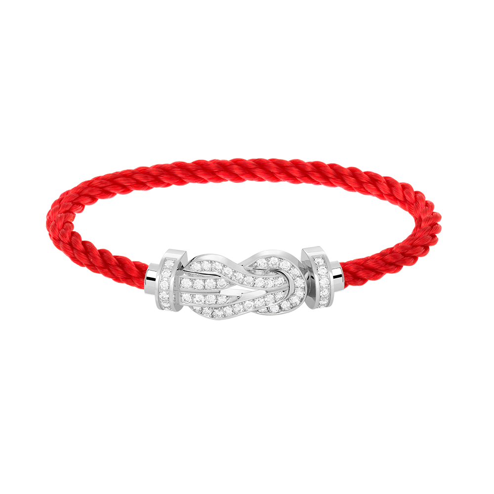 [Sparkle]GROSSES 8-STELLIGES SCHNALLEN-VOLLDIAMANTENARMBAND – WEISSGOLD