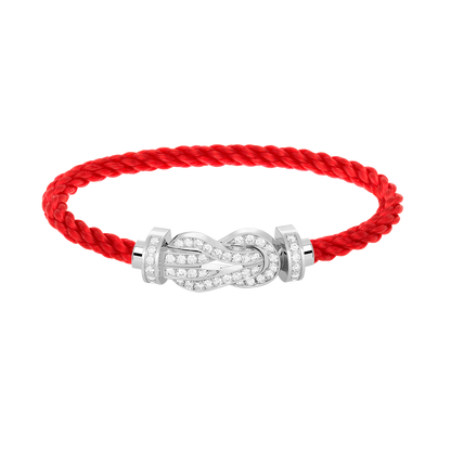 [Sparkle]GROSSES 8-STELLIGES SCHNALLEN-VOLLDIAMANTENARMBAND – WEISSGOLD