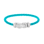 [sparkle Jewelry ]CHANCE LARGE 8 FIGURE BUCKLE FULL DIAMOND BRACELET SILVER
