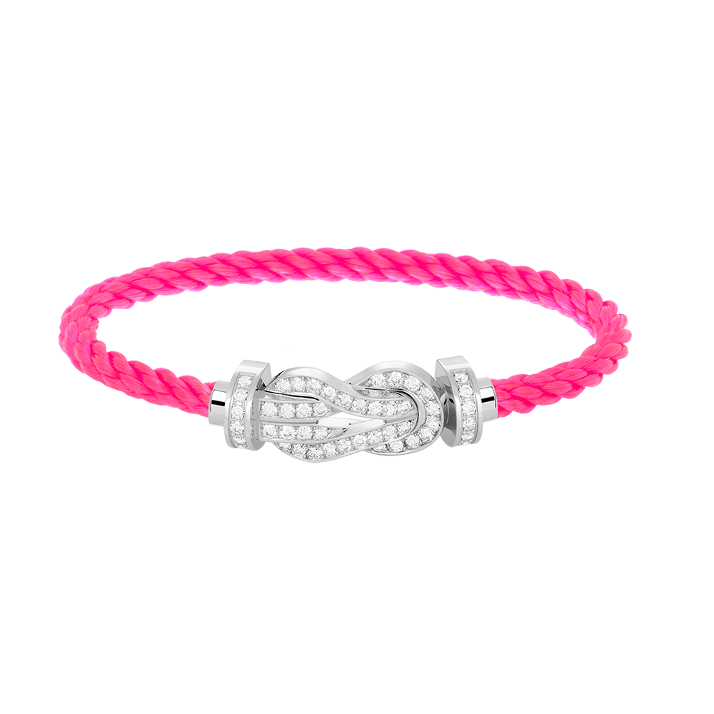 [Sparkle]GROSSES 8-STELLIGES SCHNALLEN-VOLLDIAMANTENARMBAND – WEISSGOLD
