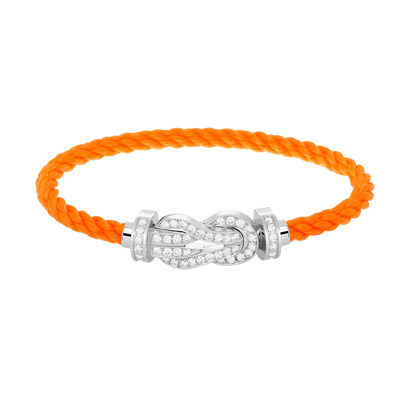[Sparkle]GROSSES 8-STELLIGES SCHNALLEN-VOLLDIAMANTENARMBAND – WEISSGOLD