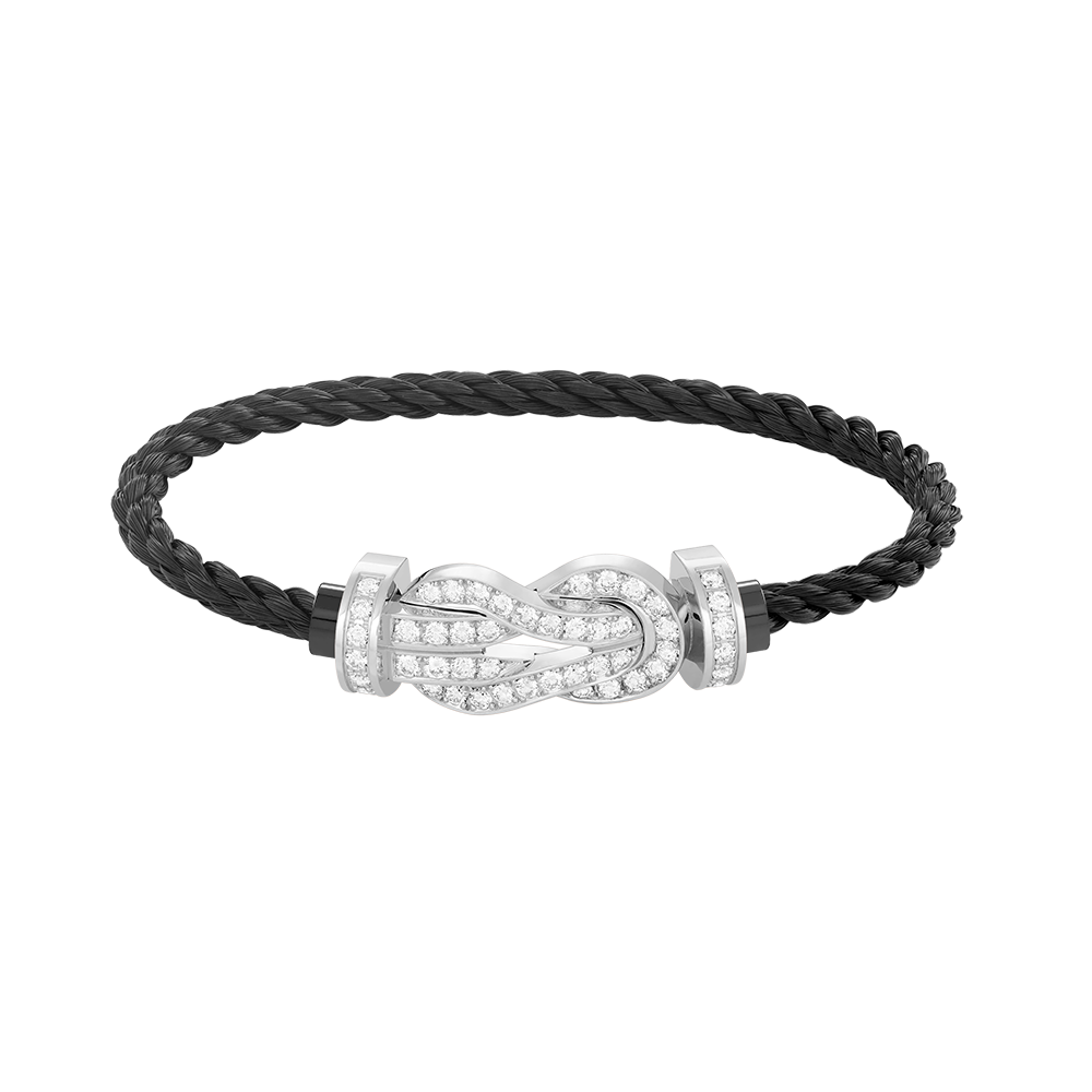 [Sparkle]GROSSES 8-STELLIGES SCHNALLEN-VOLLDIAMANTENARMBAND – WEISSGOLD