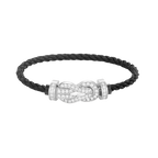 [sparkle Jewelry ]CHANCE LARGE 8 FIGURE BUCKLE FULL DIAMOND BRACELET SILVER