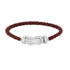 [sparkle Jewelry ]CHANCE LARGE 8 FIGURE BUCKLE FULL DIAMOND BRACELET SILVER