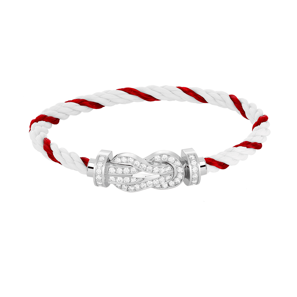 [Sparkle]GROSSES 8-STELLIGES SCHNALLEN-VOLLDIAMANTENARMBAND – WEISSGOLD