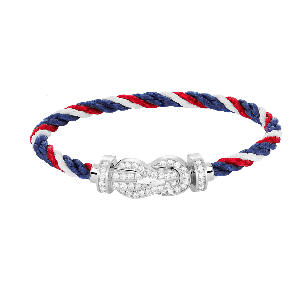 [Sparkle]GROSSES 8-STELLIGES SCHNALLEN-VOLLDIAMANTENARMBAND – WEISSGOLD