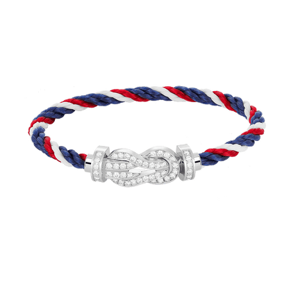 [Sparkle]GROSSES 8-STELLIGES SCHNALLEN-VOLLDIAMANTENARMBAND – WEISSGOLD