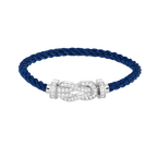 [sparkle Jewelry ]CHANCE LARGE 8 FIGURE BUCKLE FULL DIAMOND BRACELET SILVER