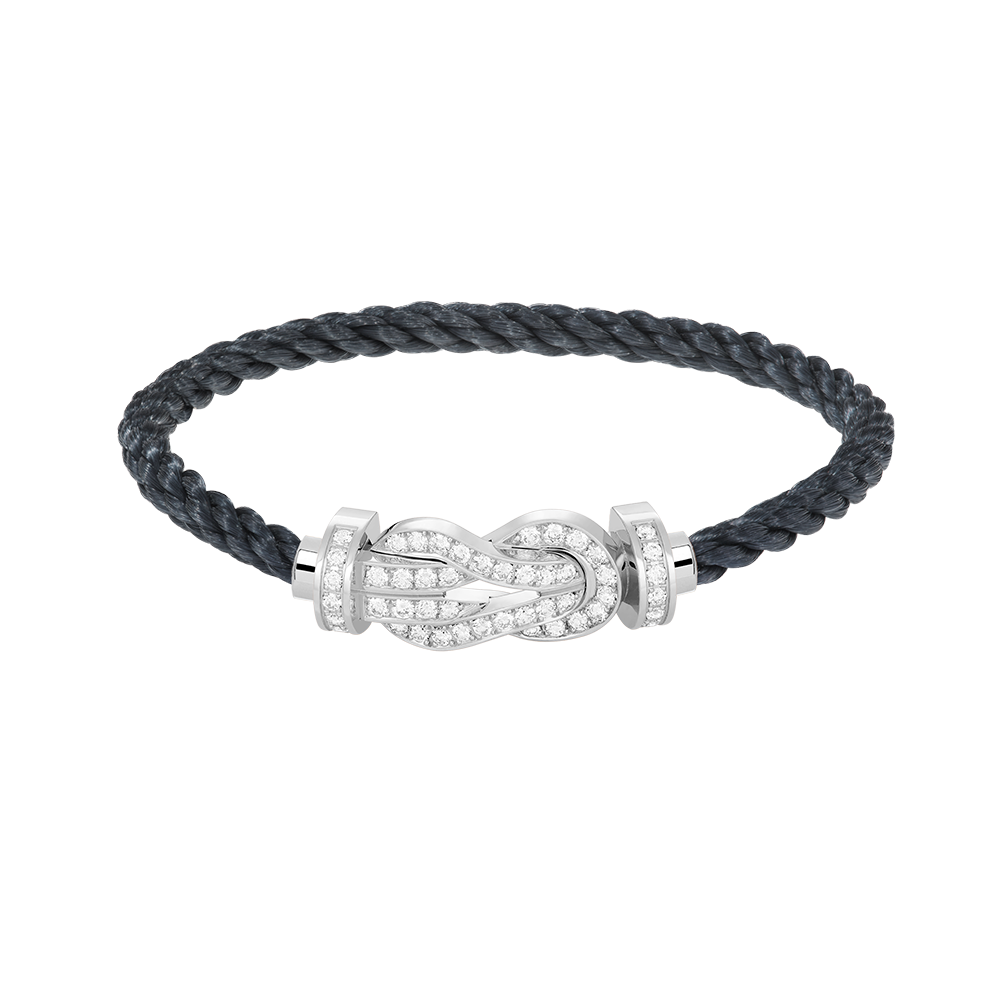[Sparkle]GROSSES 8-STELLIGES SCHNALLEN-VOLLDIAMANTENARMBAND – WEISSGOLD