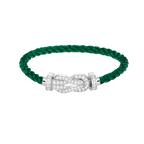 [sparkle Jewelry ]CHANCE LARGE 8 FIGURE BUCKLE FULL DIAMOND BRACELET SILVER
