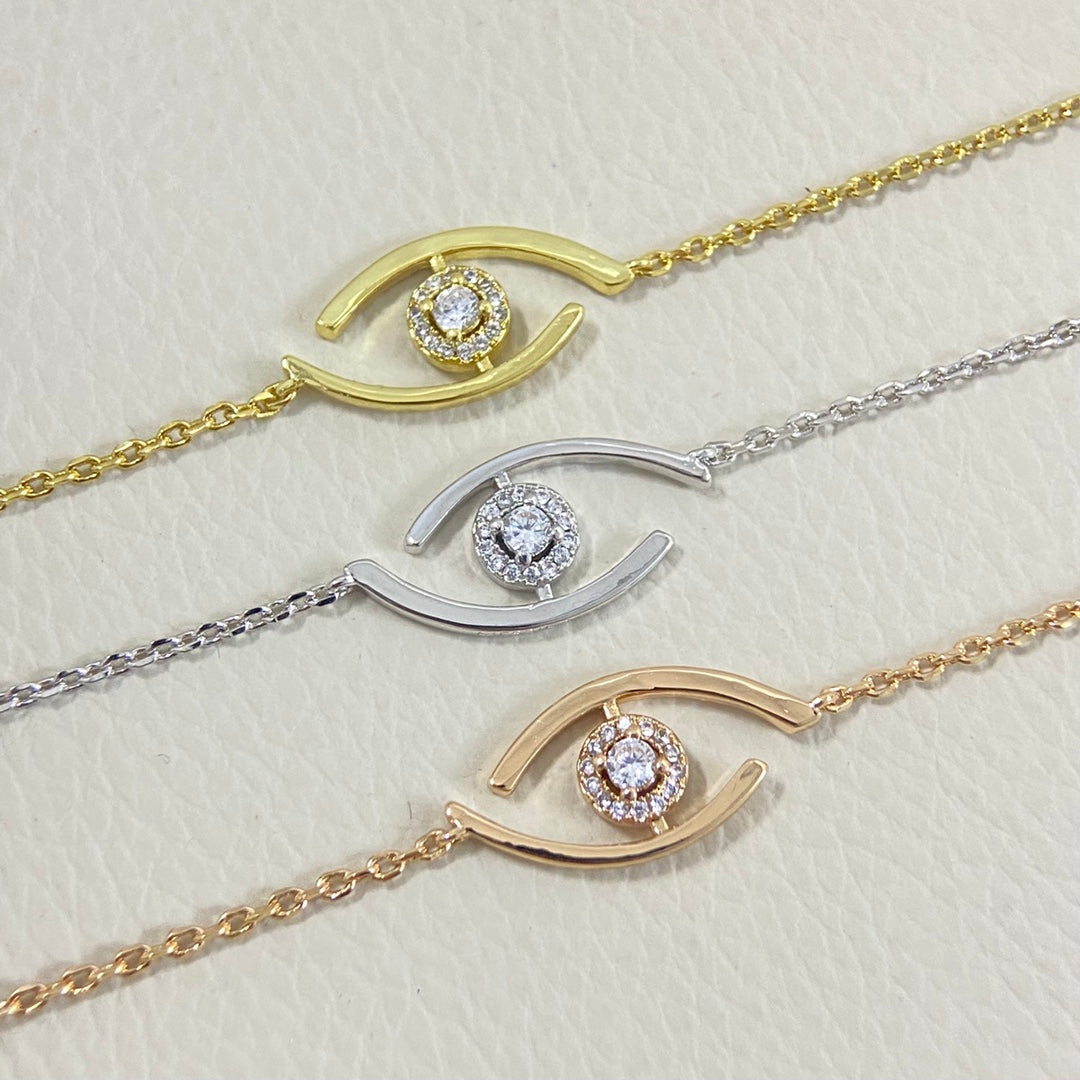[sparkle Jewelry]Lucky Eye Pave-Set Diamond Bracelet