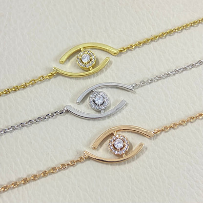[sparkle Jewelry]Lucky Eye Pave-Set Diamond Bracelet