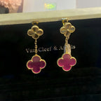 [sparkle Jewelry]NEW sparkle 2 MOTIF PINK ENAMEL EARRINGS