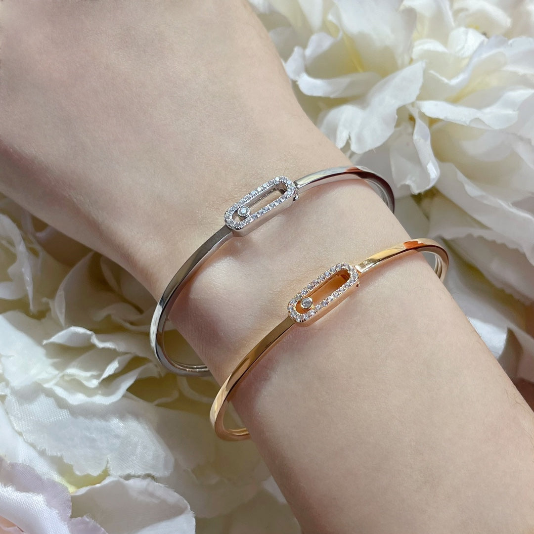 [sparkle Jewelry]Move Uno pavé flex bangle medium