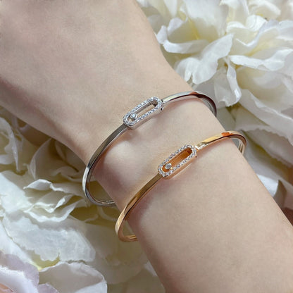 [sparkle Jewelry]Move Uno pavé flex bangle medium
