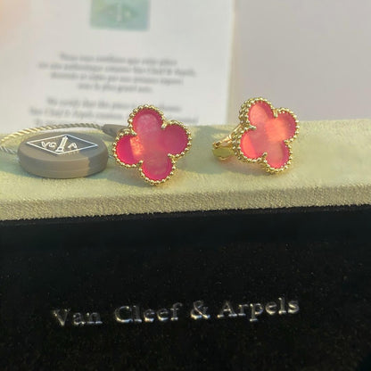 [sparkle Jewelry]NEW sparkle 1 MOTIF PINK ENAMEL STUD EARRINGS