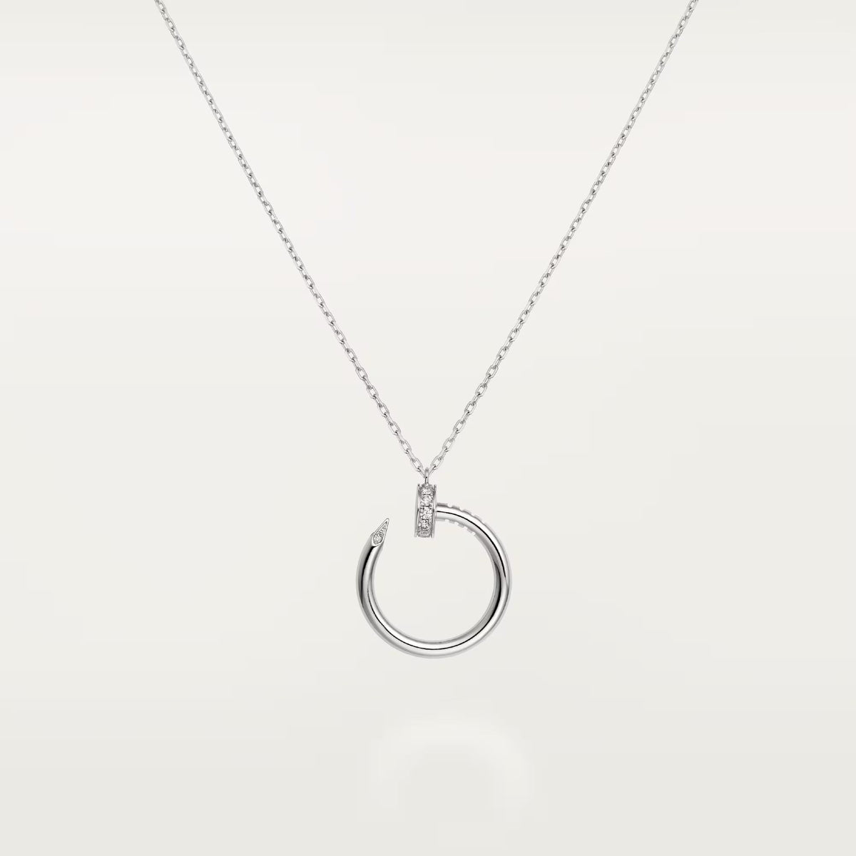 [sparkle Jewelery]JUSTE NECKLACE HALF DIAMOND