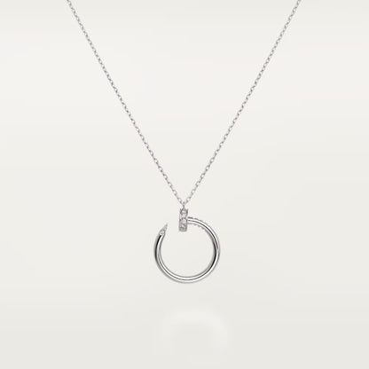 [sparkle Jewelery]JUSTE NECKLACE HALF DIAMOND