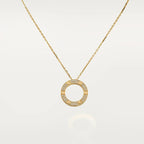 [sparkle Jewelery]LOVE NECKLACE 16MM  FULL DIAMOND