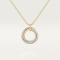[sparkle Jewelery]TRINITY LARGE FULL DIAMOND  NECKLACE