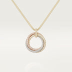 [sparkle Jewelery]TRINITY LARGE FULL DIAMOND  NECKLACE