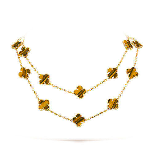 [sparkle Jewelry ]CLOVER 20 MOTIFS TIGER EYE ROSE GOLD