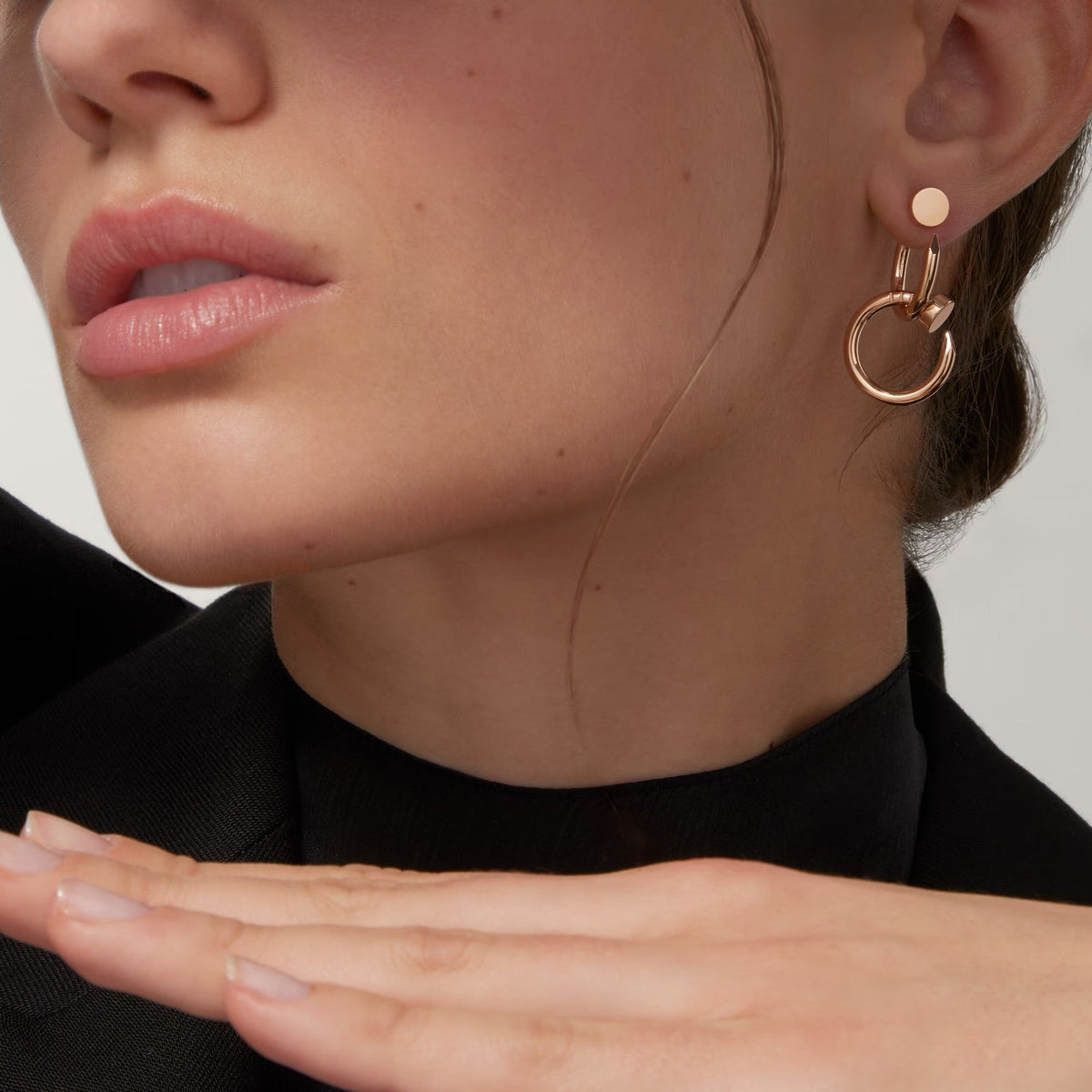 [sparkle Jewelery]JUSTE NO DIAMOND DOUBLE EARRINGS