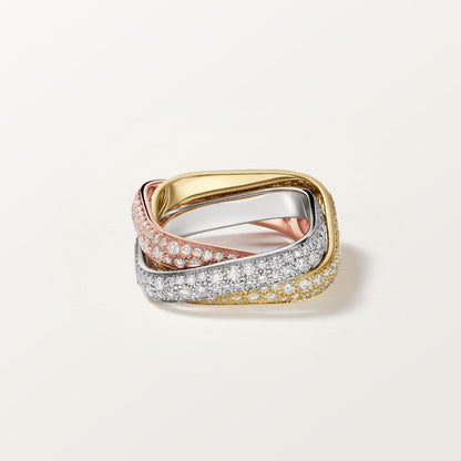 [sparkle Jewelery]TRINITY 3.5MM CUSHION RING COLLECTION