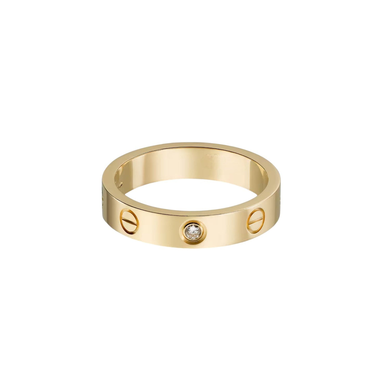 [sparkle Jewelery]LOVE 4MM 1 DIAMOND RING
